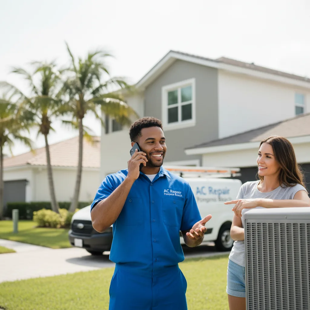 AC Repair Pompano Beach customer support in Simms